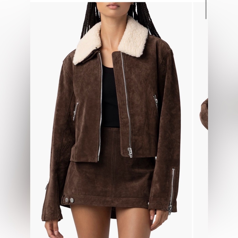 Blank NYC Brown Suede Jacket